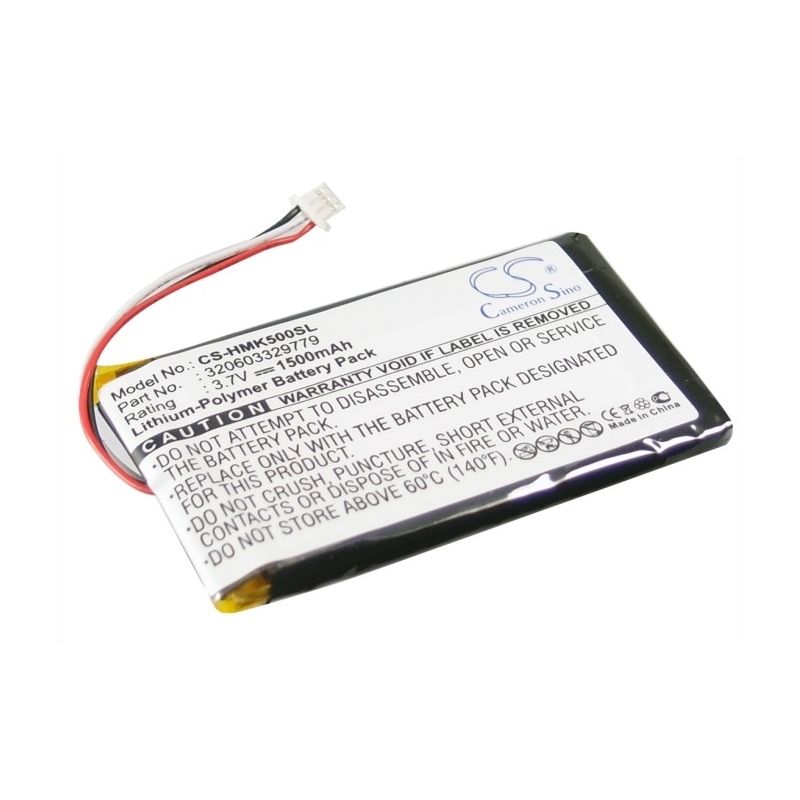 Li-Polymer Battery fits Harmon Kardon, Gps-500 3.7V, 1500mAh GPS & Navigator Cameron Sino Technology Limited