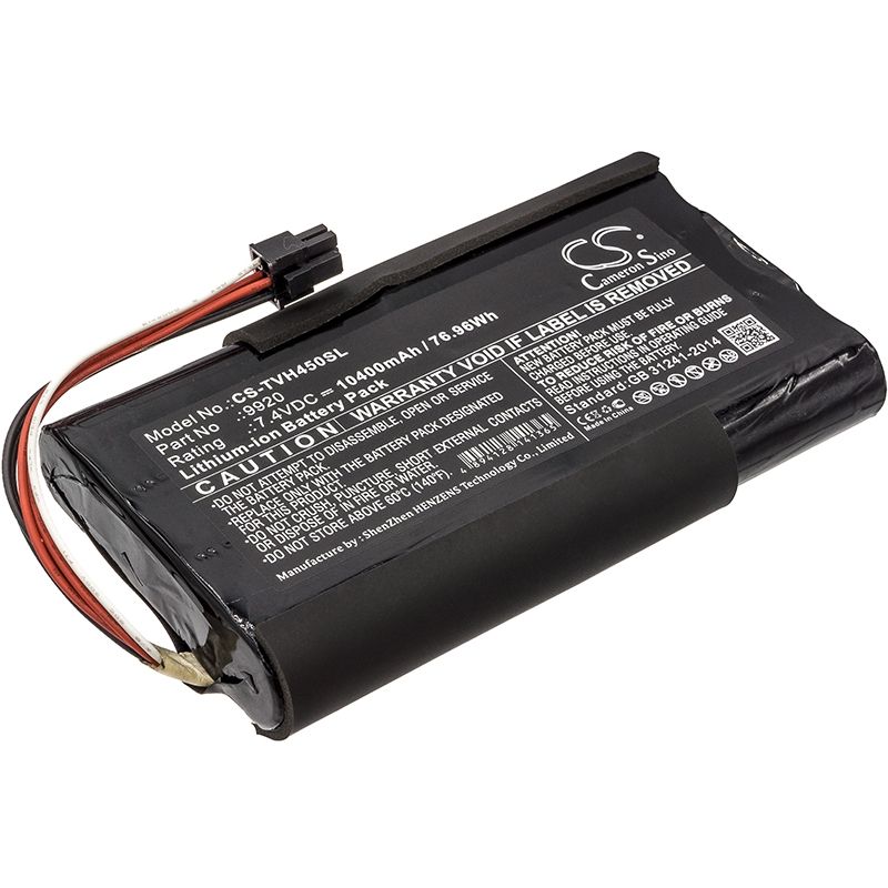 Li-ion Battery fits Televes, H45, H60, 7.4V, 10400mAh Equipment & Survey & Test Cameron Sino Technology Limited