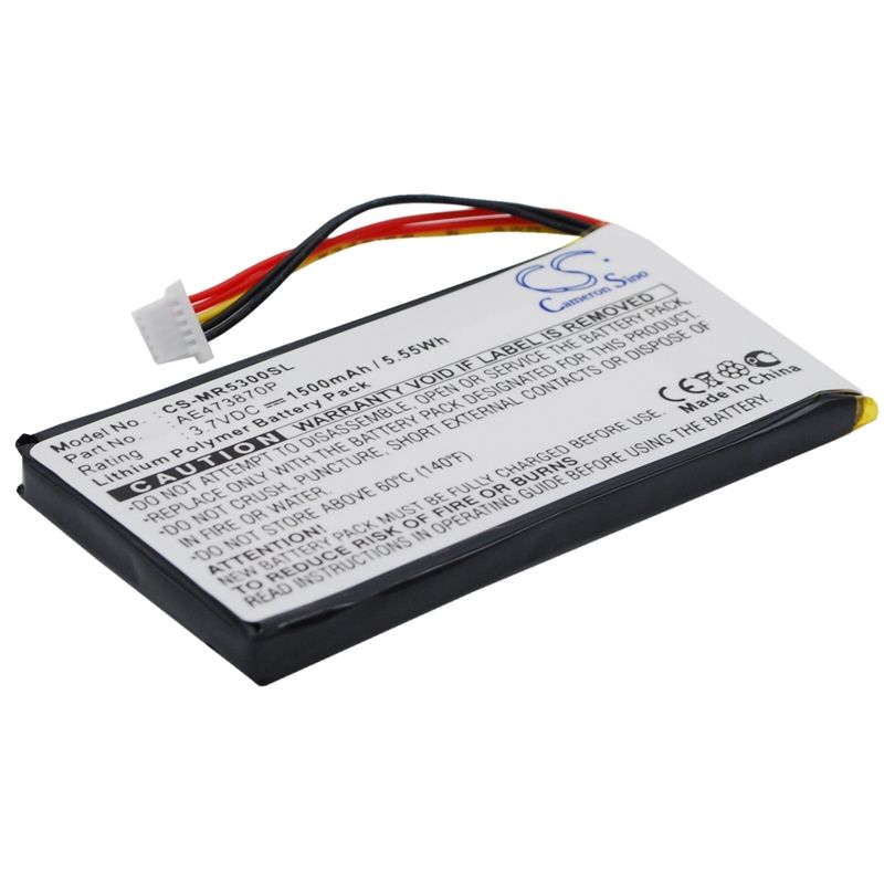 Li-Polymer Battery fits Magellan, Maestro 5300, Maestro 5310, Maestro Elite 5340 3.7V, 1500mAh GPS & Navigator Cameron Sino Technology Limited