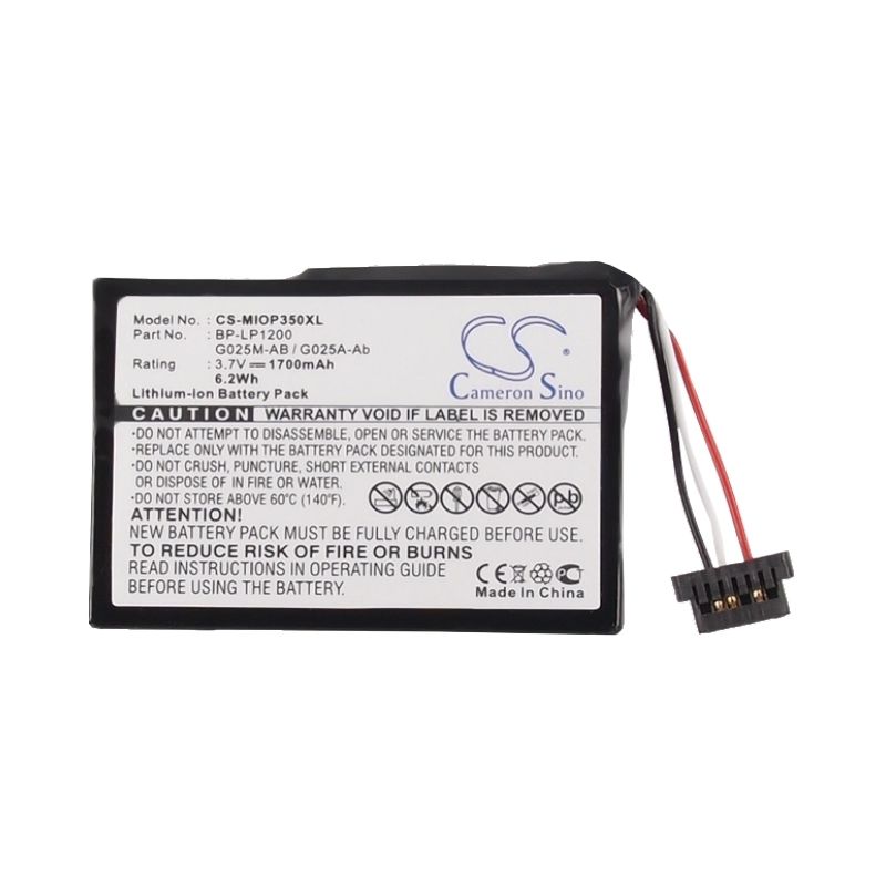 Li-ion Battery fits Medion, Md95157, Md95243, Md95300 3.7V, 1700mAh GPS & Navigator Cameron Sino Technology Limited