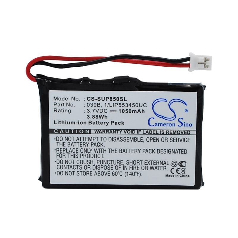 Li-ion Battery fits Microtracker, 01-065-0624-0, 01-065-0625-0, Gprs 3.7V, 1050mAh GPS & Navigator Cameron Sino Technology Limited