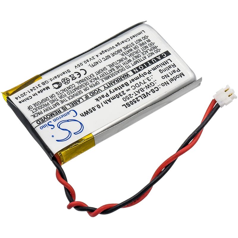 Li-Polymer Battery fits Vernier, Go Wireless Link, 3.7V, 230mAh Equipment & Survey & Test Cameron Sino Technology Limited