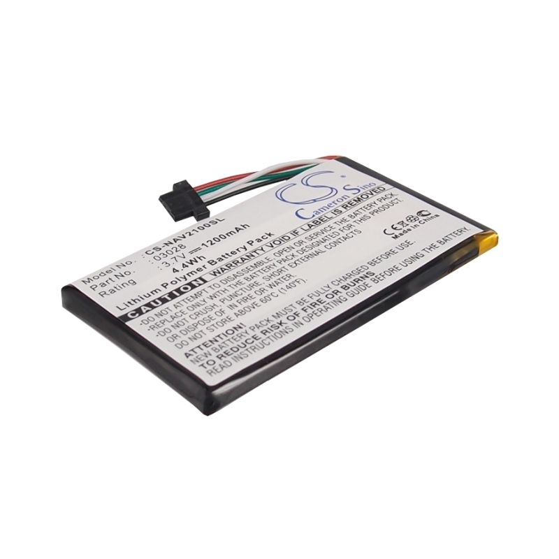 Li-Polymer Battery fits Navigon, 2100 Max, 2110 Max,2120 3.7V, 1200mAh GPS & Navigator Cameron Sino Technology Limited