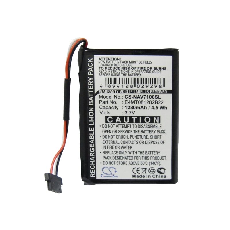 Li-polymer Battery Fits Navigon, Triansonic Pna 7000, Triansonic Pna 7000t 3.7v, 1230mah GPS & Navigator Cameron Sino Technology Limited