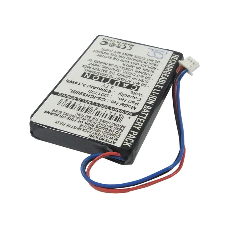 Li-ion Battery fits Navman, Icn320, Icn330 3.7V, 850mAh GPS & Navigator Cameron Sino Technology Limited