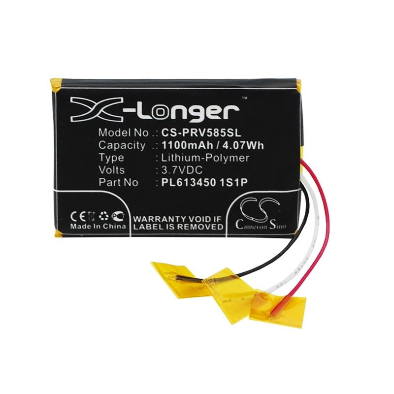 Li-Polymer Battery fits Prestigio, Geovision 5850hddvr 3.7V, 1100mAh GPS & Navigator Cameron Sino Technology Limited