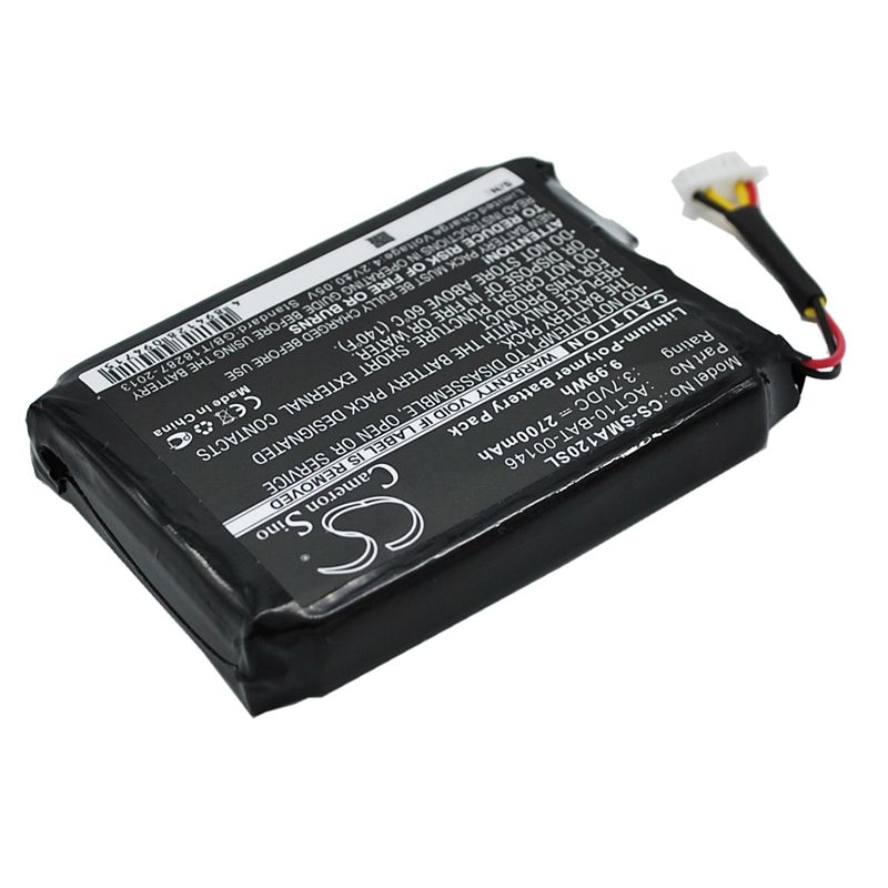 Li-Polymer Battery fits Satmap, Active 10, Active 12 3.7V, 2700mAh GPS & Navigator Cameron Sino Technology Limited