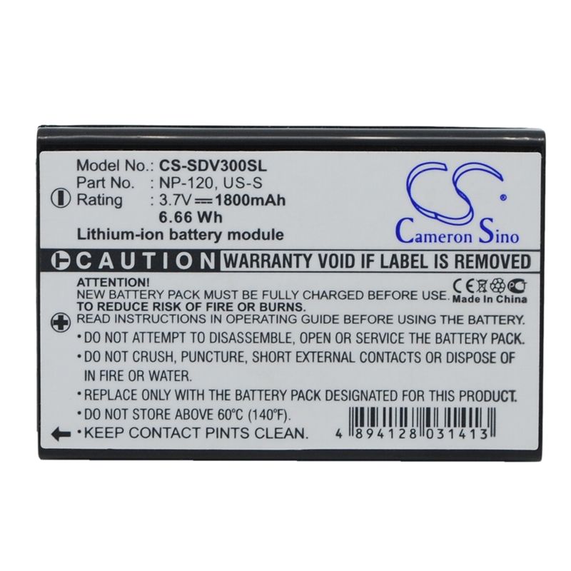 Li-ion Battery Fits Sonocaddie, Autoplay, V300, V300 Plus 3.7v, 1800mah GPS & Navigator Cameron Sino Technology Limited