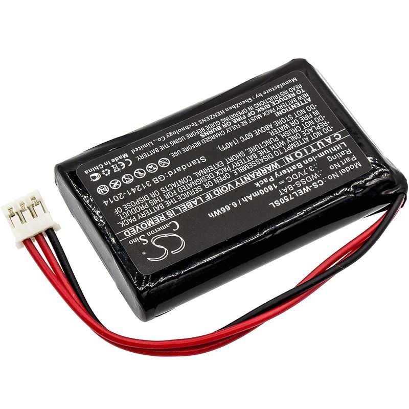Li-ion Battery fits Vernier, Wireless Dynamics Sensor System, 3.7V, 1800mAh Equipment & Survey & Test Cameron Sino Technology Limited
