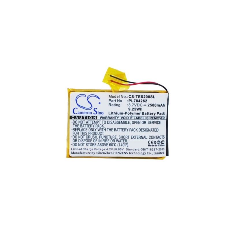 Li-Polymer Battery fits Teasi, One 2 3.7V, 2500mAh GPS & Navigator Cameron Sino Technology Limited