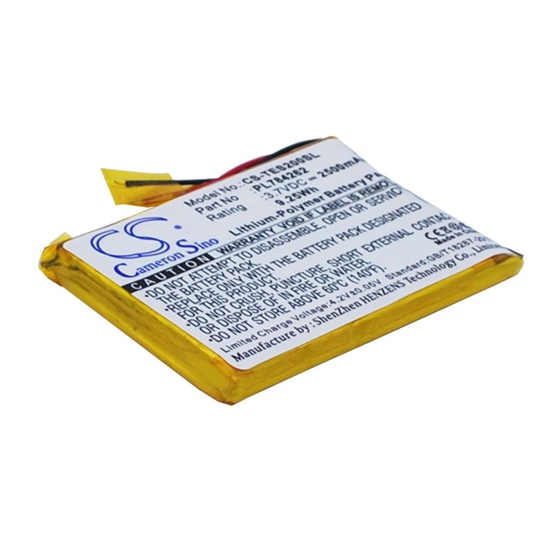 Li-Polymer Battery fits Teasi, One 2 3.7V, 2500mAh GPS & Navigator Cameron Sino Technology Limited