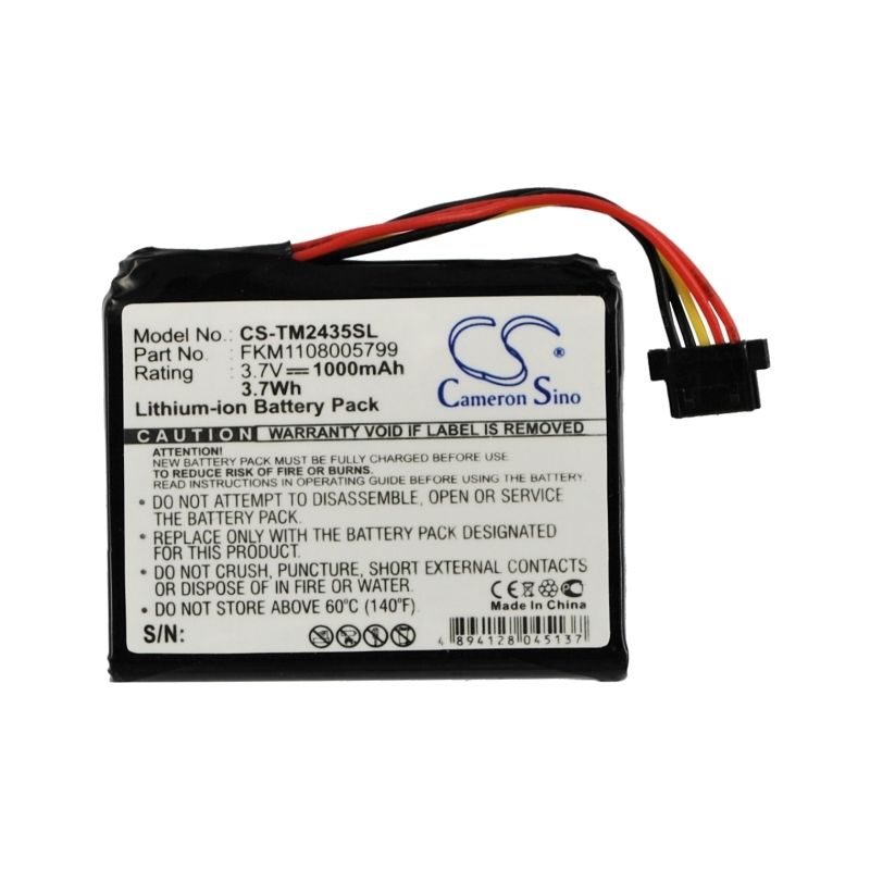 Li-ion Battery Fits Tomtom, 1ct4.019.03, 4cq01, 4cs03 3.7v, 1000mah GPS & Navigator Cameron Sino Technology Limited