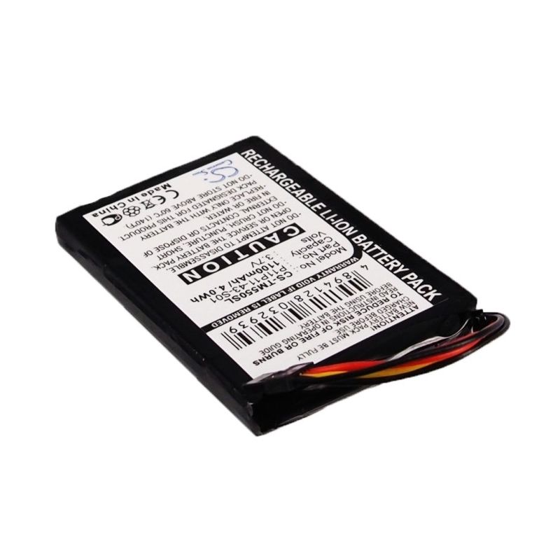 Li-ion Battery fits Tomtom, 8cp5.011.11, Go 550 Live 3.7V, 1100mAh GPS & Navigator Cameron Sino Technology Limited