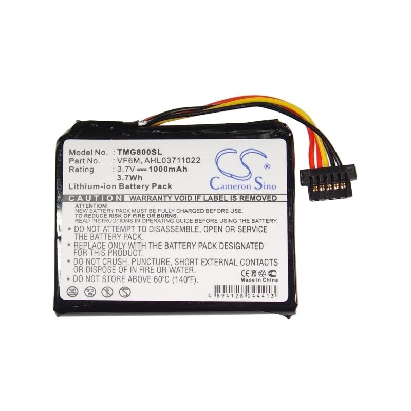 Li-ion Battery Fits Tomtom, 4eh45, 4eh51, 4eh52 3.7v, 1000mah GPS & Navigator Cameron Sino Technology Limited