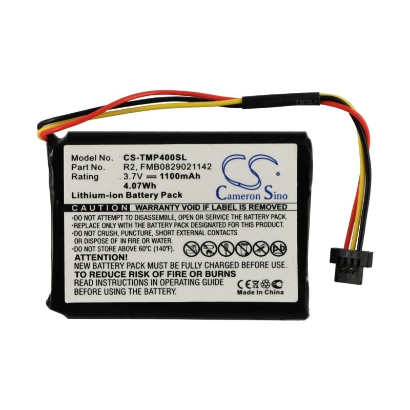 Li-ion Battery Fits Tomtom, 340s Live Xl, 4eg0.001.08, One Xl 340 3.7v, 1100mah GPS & Navigator Cameron Sino Technology Limited