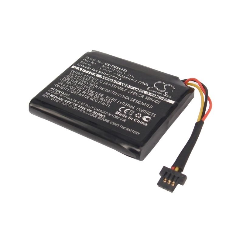 Li-ion Battery Fits Tomtom, 4en6.001.02, 4en62, 4en62. 4en6.001.02 3.7v, 1020mah GPS & Navigator Cameron Sino Technology Limited
