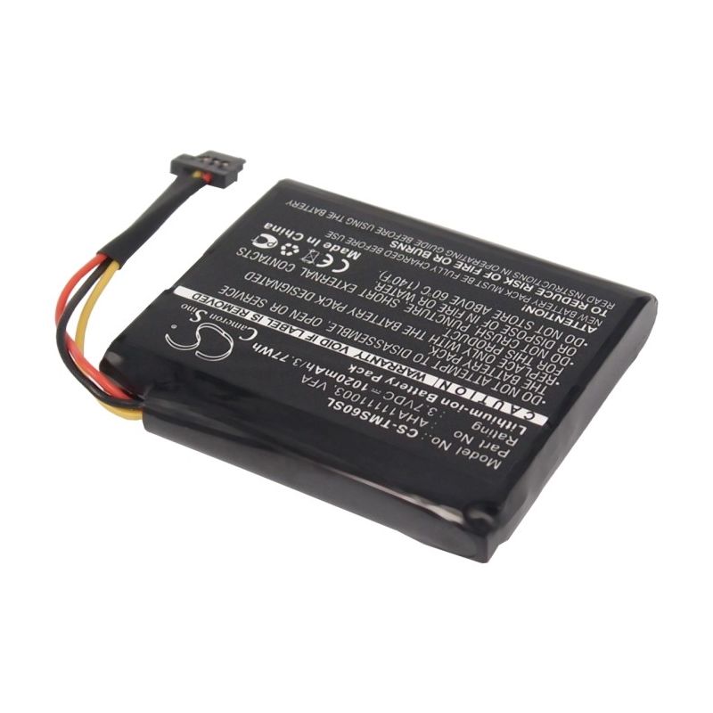 Li-ion Battery Fits Tomtom, 4en6.001.02, 4en62, 4en62. 4en6.001.02 3.7v, 1020mah GPS & Navigator Cameron Sino Technology Limited