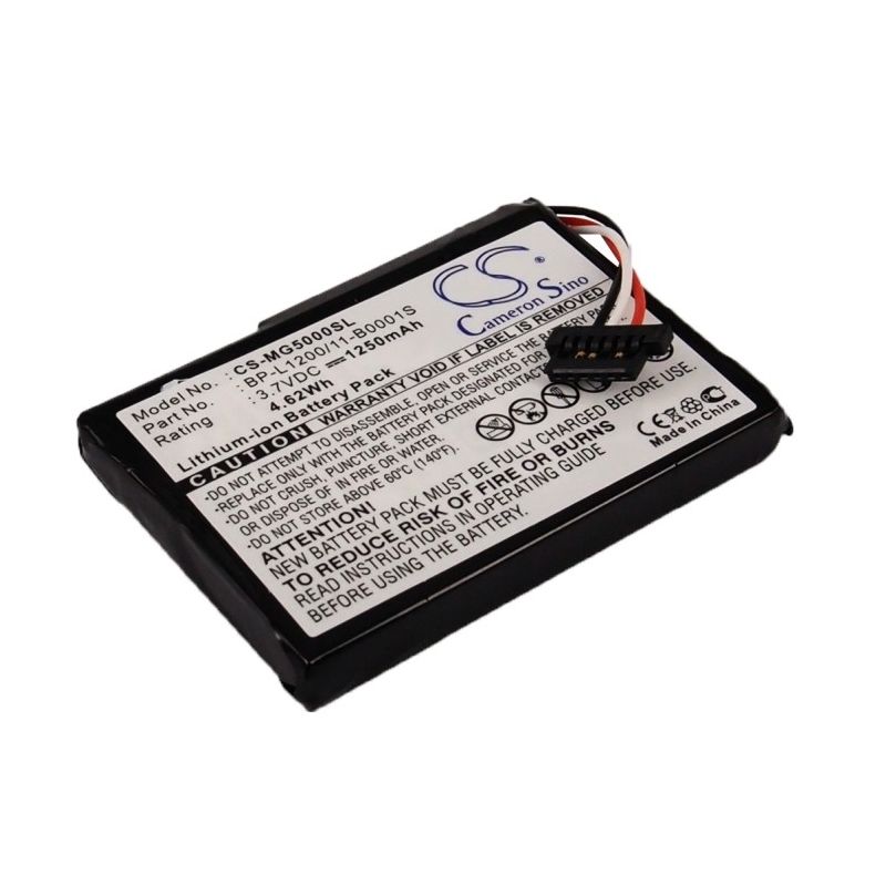 Li-ion Battery fits Typhoon, Myguide Silverguide 5000, Myguide Silverguide 5000 Nav 3.7V, 1250mAh GPS & Navigator Cameron Sino Technology Limited