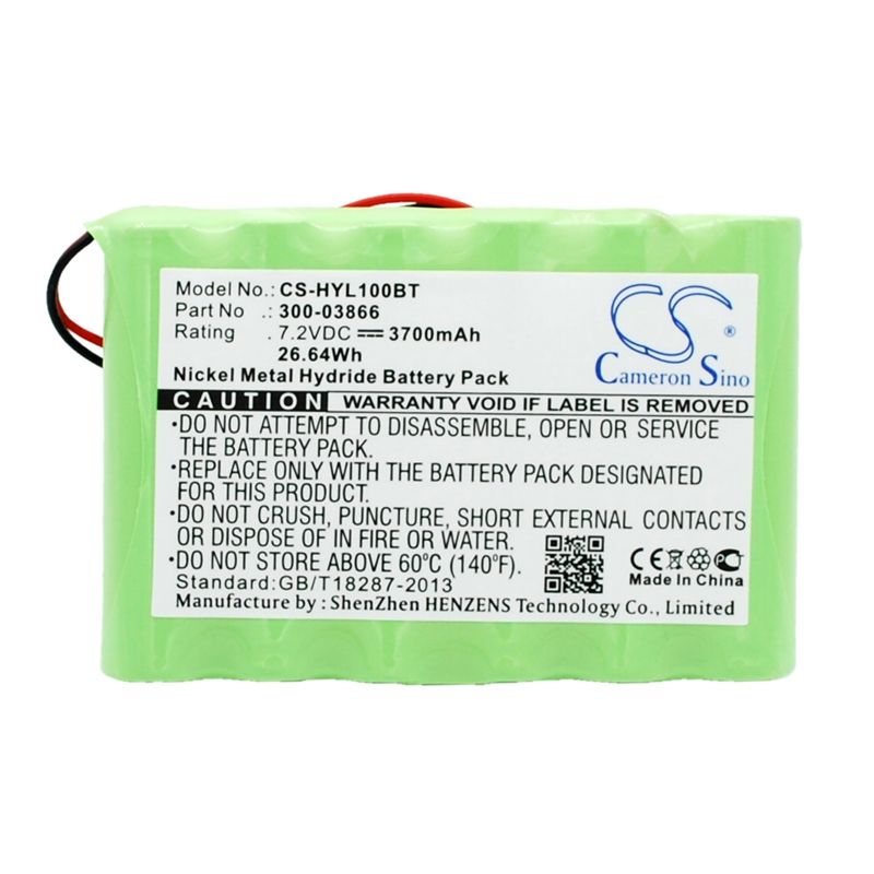 Ni-mh Battery Fits Honeywell, Lynx, Lynx 5100, Lynx 5200 7.2v, 3700mah Alarm System Cameron Sino Technology Limited