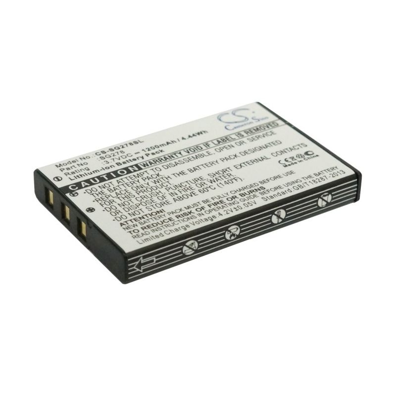Li-ion Battery fits Zycast, Sg-278 3.7V, 1200mAh GPS & Navigator Cameron Sino Technology Limited
