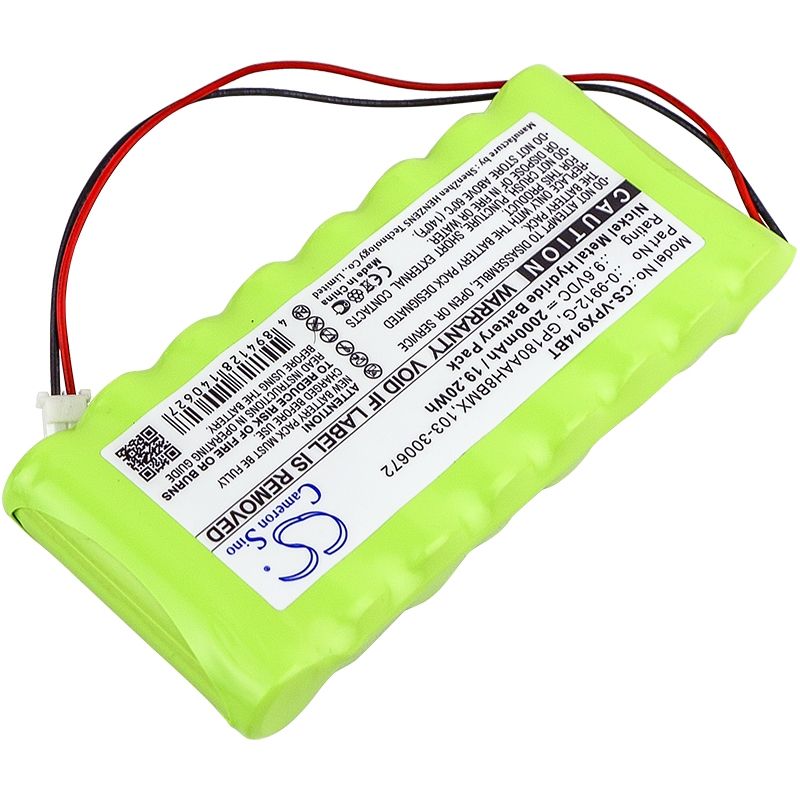 Ni-MH Battery fits Visonic, Powermax Pro, Visonic 9.6V, 2000mAh Alarm System Cameron Sino Technology Limited