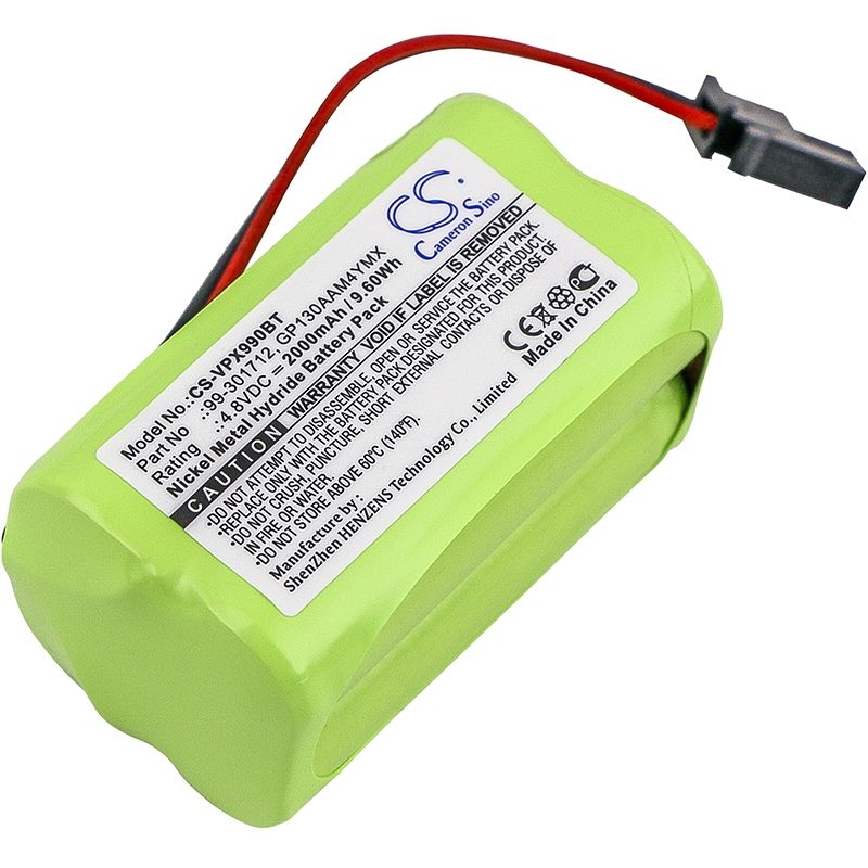 Ni-MH Battery fits Visonic, Powermaster 10, Powermax Express, 4.8V, 2000mAh Alarm System Cameron Sino Technology Limited