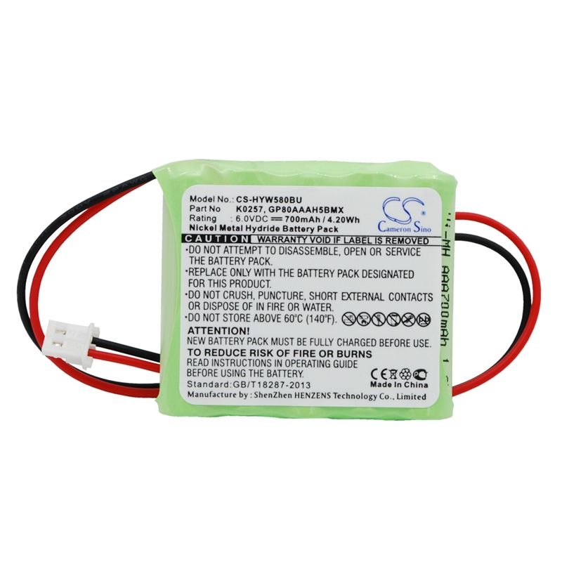 Ni-mh Battery Fits Honeywell, 55111-05, 5800rp Wireless, 5800rp Wireless Repeater 6.0v, 700mah Alarm System Cameron Sino Technology Limited