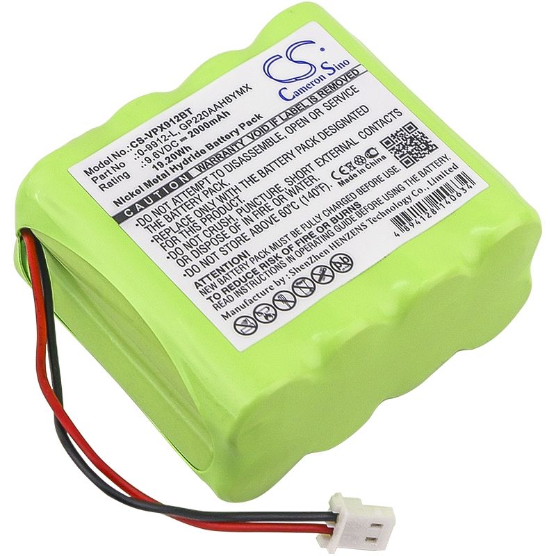 Ni-MH Battery fits Visonic, 0-100459, 0-100498, 0-100535 9.6V, 2000mAh Alarm System Cameron Sino Technology Limited