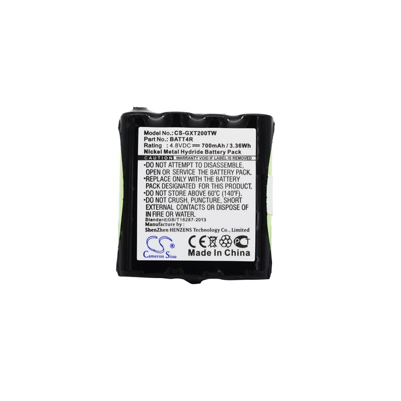 Ni-MH Battery fits Midland, G223, G225, G226 4.8V, 700mAh Two-Way Radio Cameron Sino Technology Limited