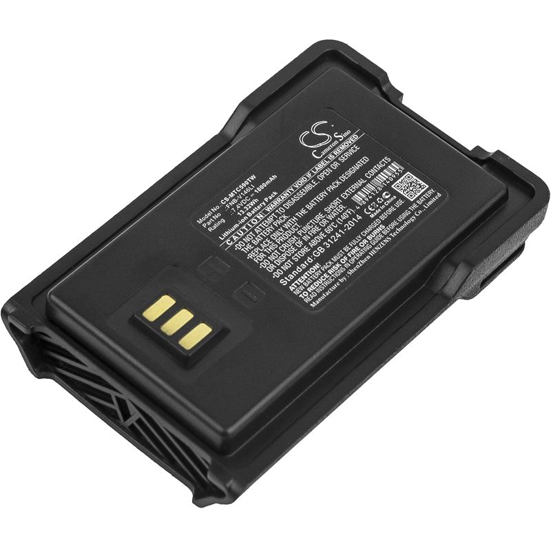Li-ion Battery fits Motorola, Evx-c59, Mag One Evx-c59 7.4V, 1800mAh Two-Way Radio Cameron Sino Technology Limited