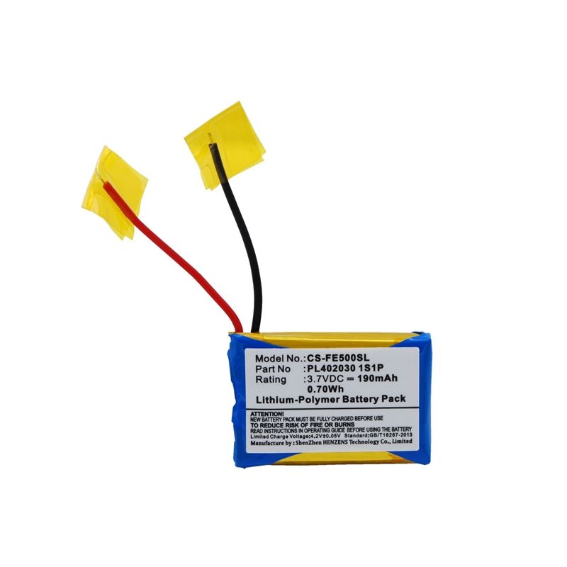 Li-Polymer Battery fits Fiio, E3, E5, E6 3.7V, 190mAh Amplifier Cameron Sino Technology Limited