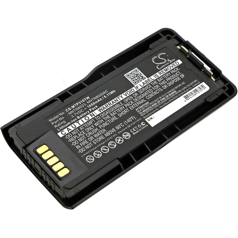 Li-ion Battery fits Motorola, Mtp3100, Mtp3200, Mtp3250 3.7V, 1650mAh Two-Way Radio Cameron Sino Technology Limited