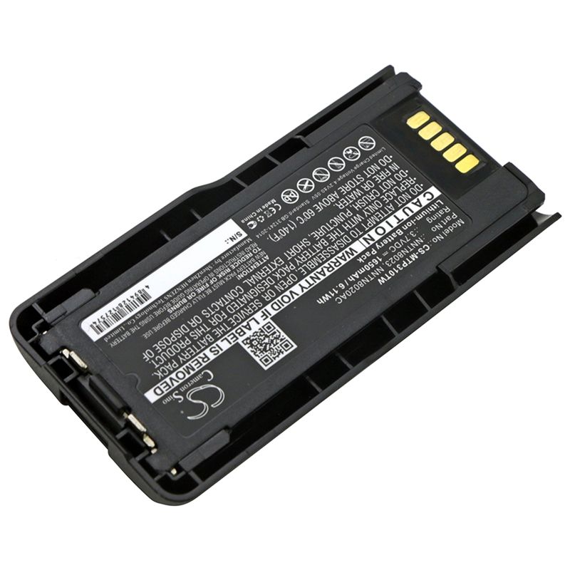 Li-ion Battery fits Motorola, Mtp3100, Mtp3200, Mtp3250 3.7V, 1650mAh Two-Way Radio Cameron Sino Technology Limited