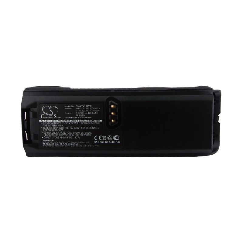 Li-ion Battery fits Motorola, Ntn8293, Ntn8294, Tetra Mtp200 7.5V, 4300mAh Two-Way Radio Cameron Sino Technology Limited