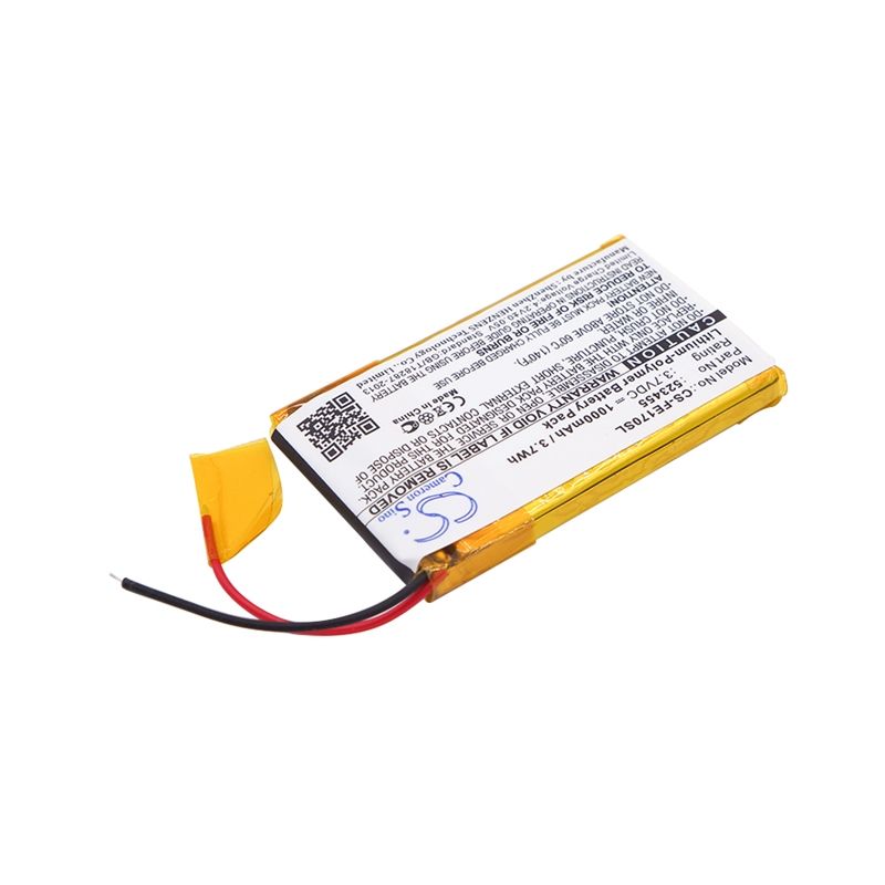 Li-polymer Battery Fits Fiio, E17, E7, 3.7v, 1000mah Amplifier Cameron Sino Technology Limited