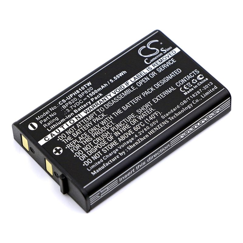 Li-ion Battery fits Uniden, Uh810, Uh810s, Uh820s 3.7V, 1500mAh Two-Way Radio Cameron Sino Technology Limited