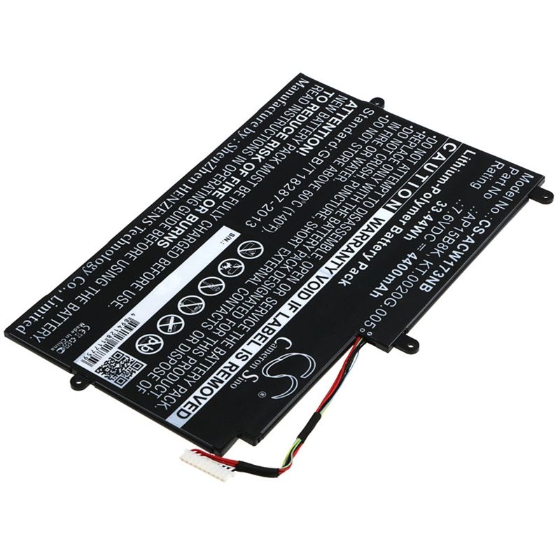 Li-Polymer Battery fits Acer, Aspire Switch 11 Sw5-173, Aspire Switch 11 Sw5-173p, Sw5-173 7.6V, 4400mAh Notebook & Laptop Cameron Sino Technology Limited
