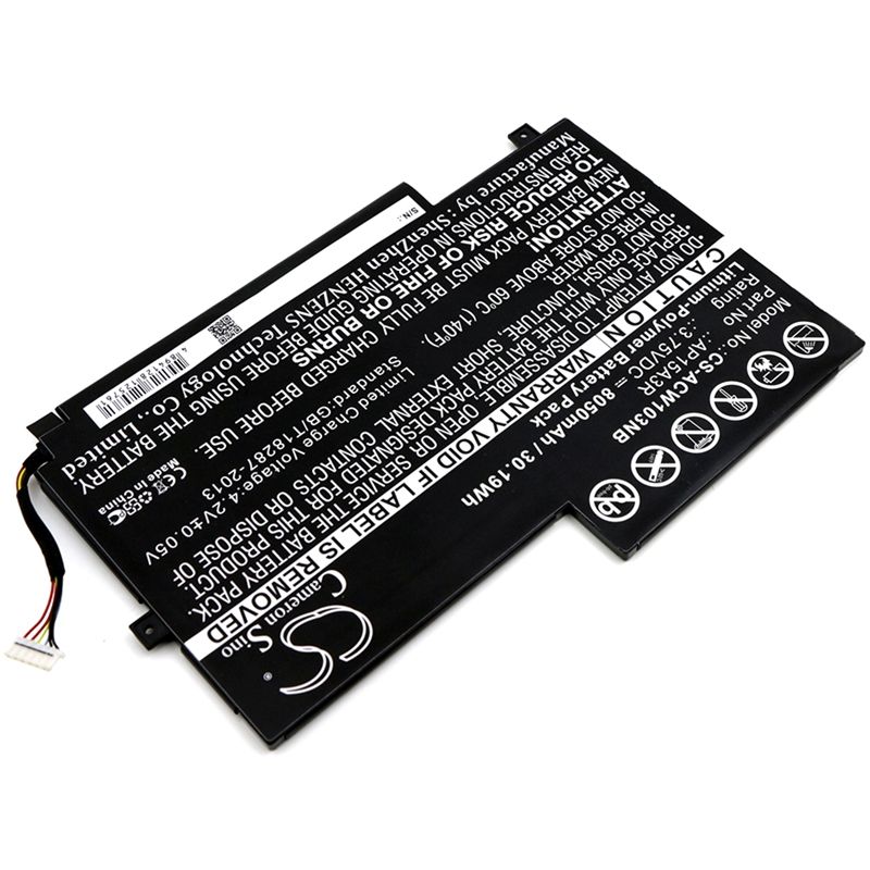 Li-Polymer Battery fits Acer, Aspire Switch 10e, Sw3-013, Sw3-013-1566 3.75V, 8050mAh Notebook & Laptop Cameron Sino Technology Limited