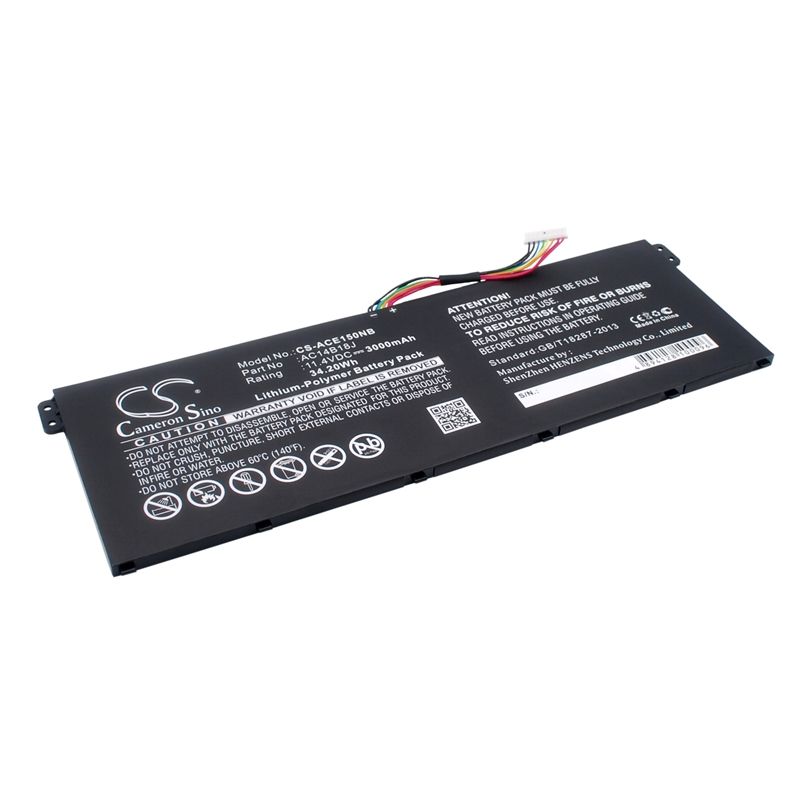 Li-polymer Battery Fits Acer, Aspire Aspire Es1-111-c5m1, Aspire E11, Aspire E3 11.4v, 3000mah Notebook & Laptop Cameron Sino Technology Limited