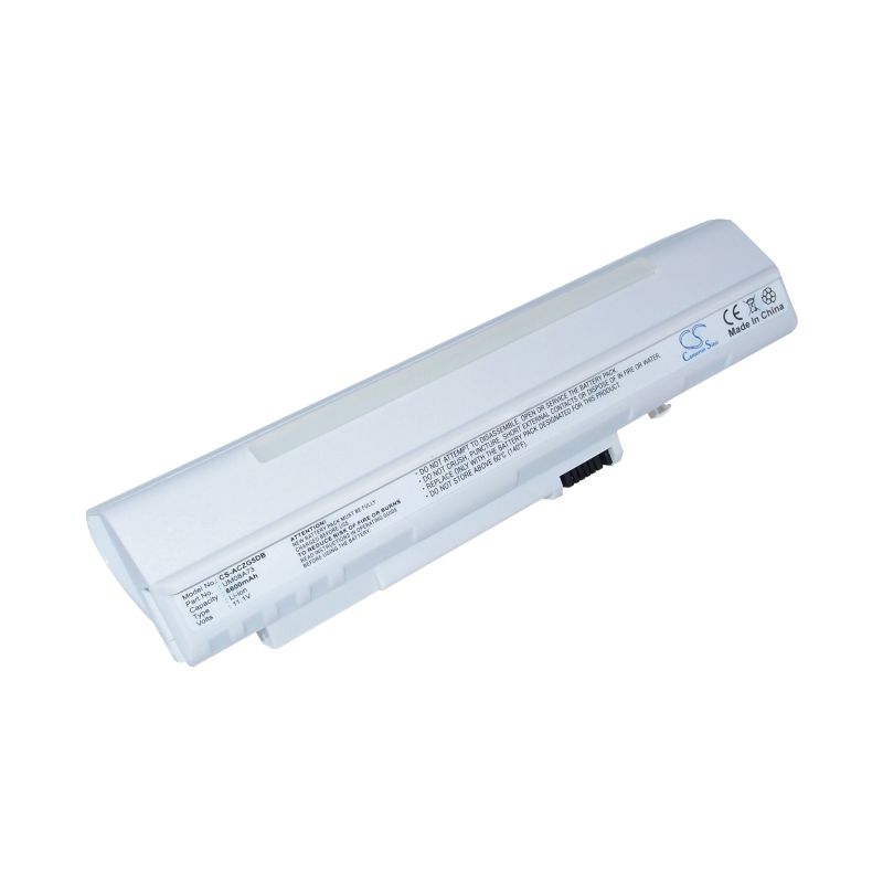White 11.1V 6600mAh Acer, Aspire One, Aspire One 531h, Aspire One 531h-1440 Replacement Battery Notebook & Laptop Cameron Sino Technology Limited