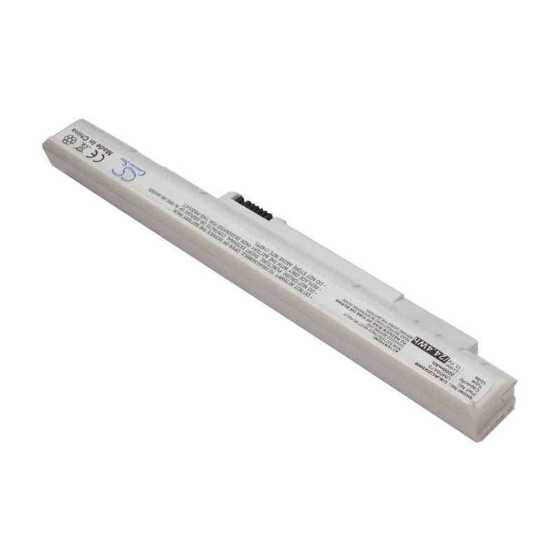 White 11.1V 2200mAh Acer, Aspire One, Aspire One 531h, Aspire One 531h-1440 Replacement Battery Notebook & Laptop Cameron Sino Technology Limited
