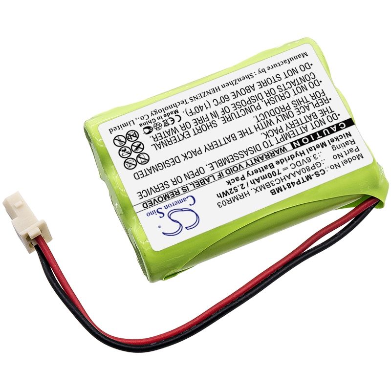 Ni-mh Battery Fits Motorola, Mbp481, Mbp482, Mbp483 3.6v, 700mah BabyPhone Cameron Sino Technology Limited