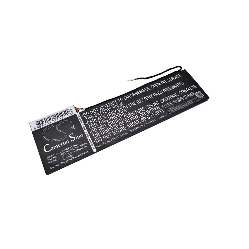 Li-polymer Battery Fits Acer, Aspire P3-131, Aspire P3-131-4602, Aspire P3-131-4833 11.1v, 4750mah Computer Cameron Sino Technology Limited (Suspended)