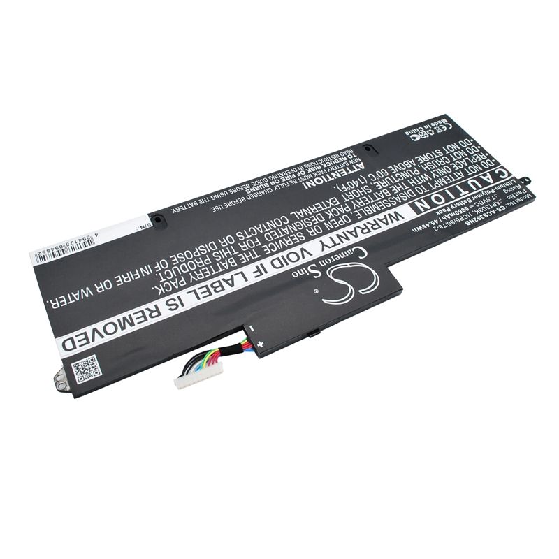 Li-Polymer Battery fits Acer, Aspire S3-392g 7.5V, 6060mAh Notebook & Laptop Cameron Sino Technology Limited