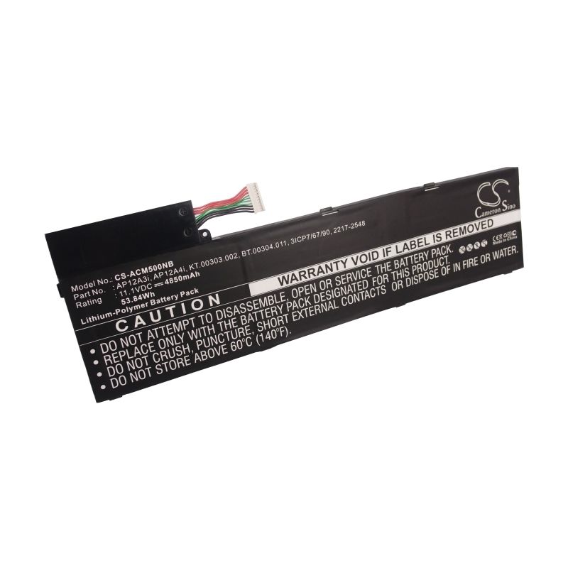 Li-Polymer Battery fits Acer, Aspire M3, Aspire M5, Aspire M5-481pt 11.1V, 4850mAh Notebook & Laptop Cameron Sino Technology Limited