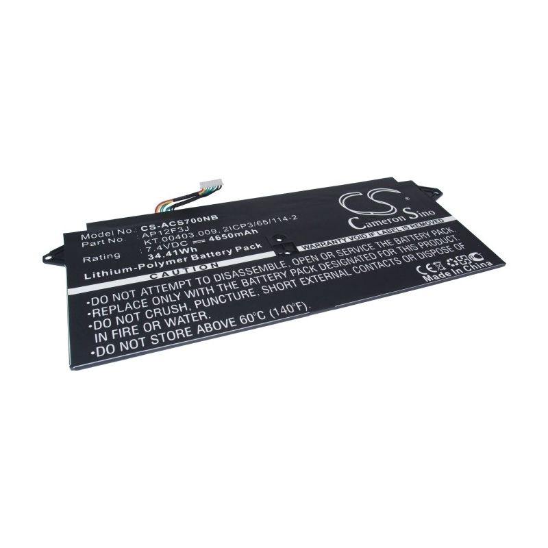 Li-Polymer Battery fits Acer, Aspire R14, Aspire S7, Aspire S7 13" 7.4V, 4650mAh Notebook & Laptop Cameron Sino Technology Limited
