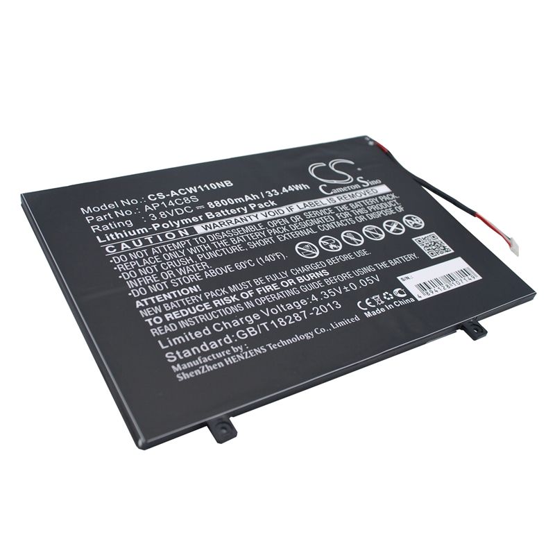 Li-polymer Battery Fits Acer, Aspire Switch 11, Aspire Switch 11 Pro, Sw5-111 3.8v, 8800mah Computer Cameron Sino Technology Limited