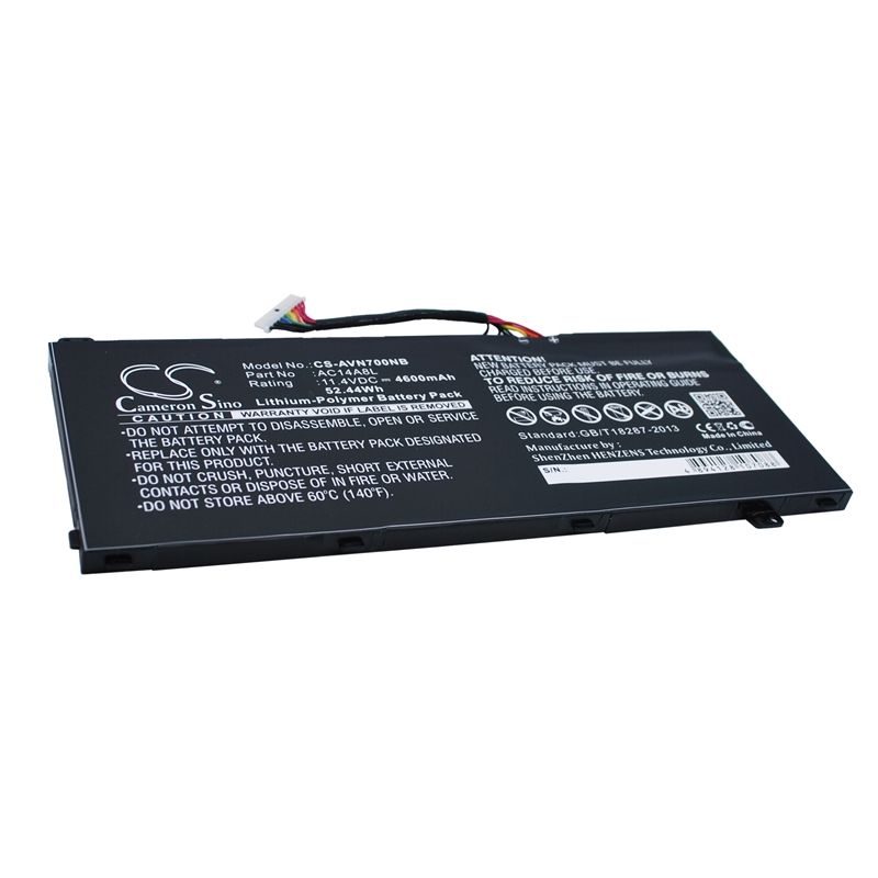 Li-polymer Battery Fits Acer, Aspire V15 Nitro, Aspire Vn7, Aspire Vn7-571 11.4v, 4600mah Notebook & Laptop Cameron Sino Technology Limited