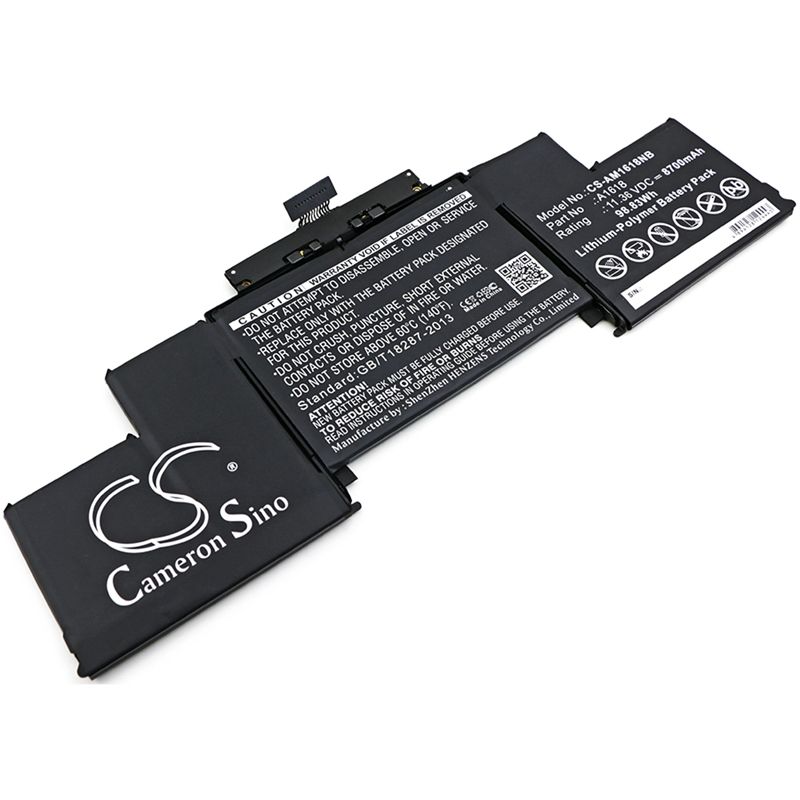 Li-polymer Battery Fits Apple, Macbook Pro 15" A1398 Retina 2015 11.36v, 8700mah Notebook & Laptop Cameron Sino Technology Limited
