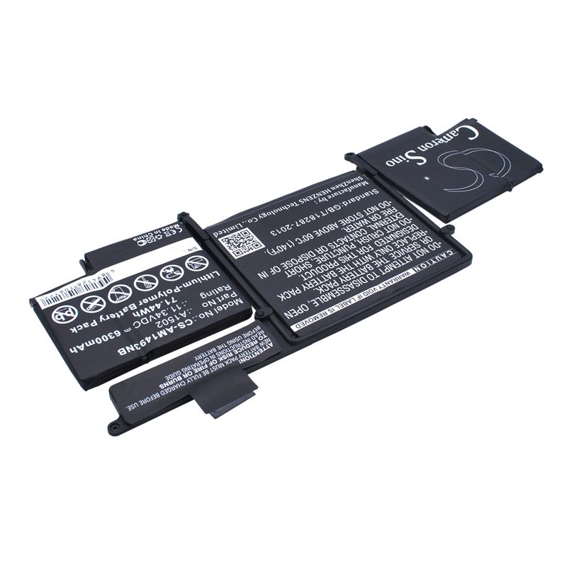 Li-polymer Battery Fits Apple, Macbook Pro ""core I5" 2.4 13" Late 2013 Retina, Macbook Pro "core I5" 2.4 13" Late 2013 11.34v, Notebook & Laptop Cameron Sino Technology Limited